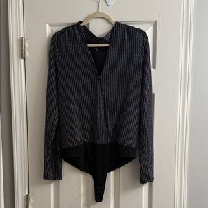 PAIGE metallic bodysuit